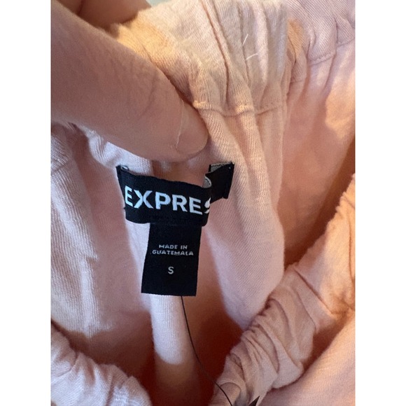 Express Womens One Shoulder Tie Strap Blouson Top Light Pink Small NEW - Picture 2 of 8
